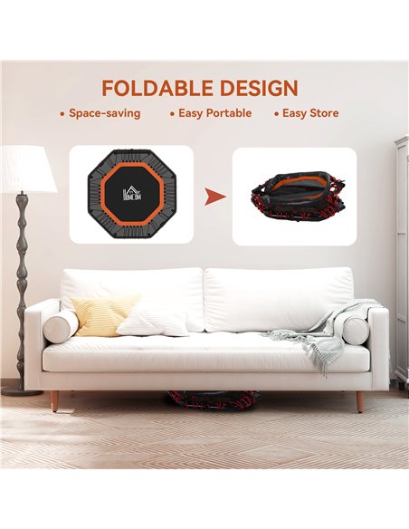 HOMCOM Fitness Trampoline, Bouncer with Adjustable Handle, Max Load 150 kg - pic 173199 | FastDaddyshop