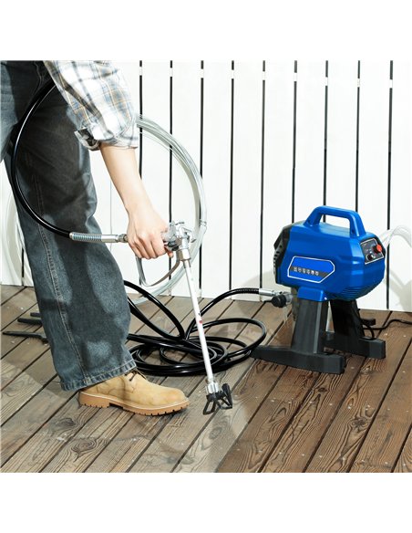 HOMCOM Airless Paint Sprayer, Thinning-Free, Electric﻿ Fence Paint Sprayer for Exterior and Inner DIY Painting Projects, Wall Sp - pic 173203 | FastDaddyshop