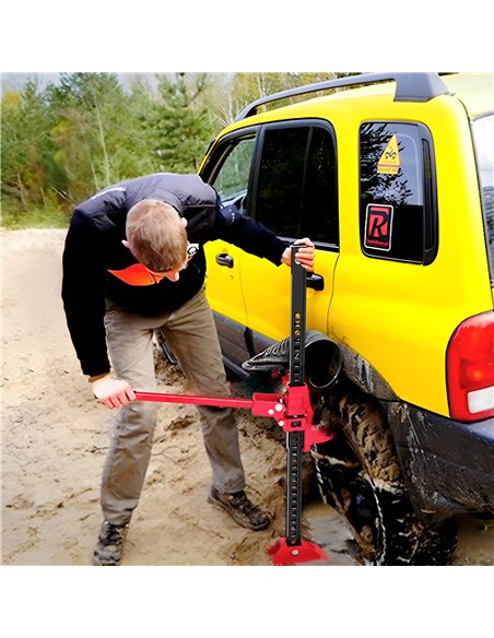 HOMCOM 3 Tonne Farm Jack, 33" High Lift Jack for 4x4 Tractors Trucks Agricultural Lifting, Red - pic 173266 | FastDaddyshop