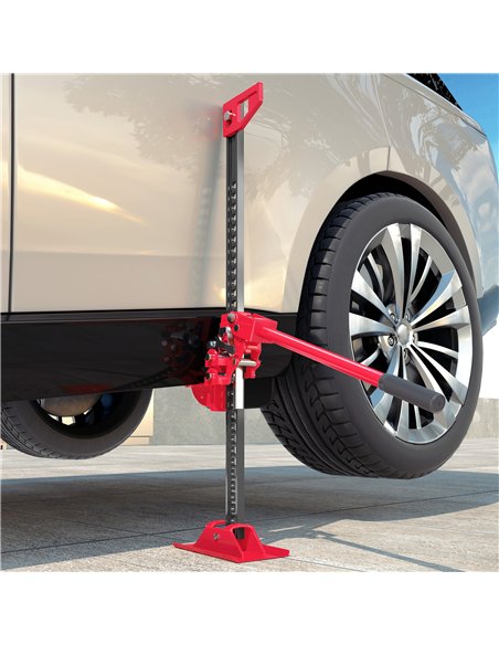 HOMCOM 3 Tonne Farm Jack, 33" High Lift Jack for 4x4 Tractors Trucks Agricultural Lifting, Red - pic 173272 | FastDaddyshop