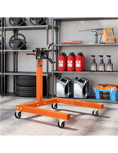 HOMCOM Engine Stand, 570 kg Rotating Engine Stand with 360 Degree Adjustable Head, 4 Mounting Arms, Heavy Duty Steel Support, Un - pic 173300 | FastDaddyshop