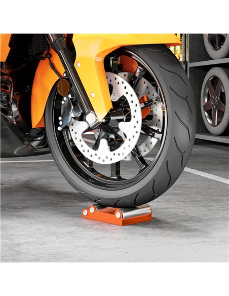 HOMCOM Motorcycle Wheel Cleaning Roller Stand with Steel Frame, Aluminium Rollers, Motorcycle Maintenance Stand for Tyre Cleanin - pic 173347 | FastDaddyshop