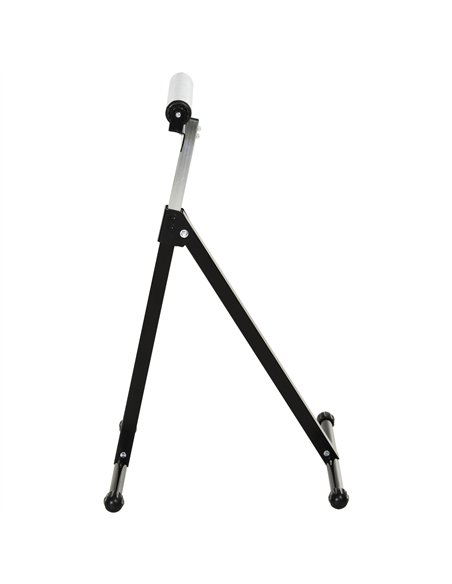 HOMCOM Set of 2 Folding Roller Stand, Material Support Pedestal with Ball Bearing Roller Height Adjustable Portable, Metal Const - pic 173362 | FastDaddyshop