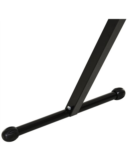 HOMCOM Set of 2 Folding Roller Stand, Material Support Pedestal with Ball Bearing Roller Height Adjustable Portable, Metal Const - pic 173363 | FastDaddyshop