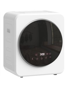 HOMCOM 4kg Vented Tumble Dryer, 800W Compact Freestanding Front Tumble Dryer with Stainless Steel Tub and Customisable Timer, Wa