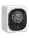 HOMCOM 4kg Vented Tumble Dryer, 800W Compact Freestanding Front Tumble Dryer with 5 Drying Mode, Smart Sensor, Timer and Stainle