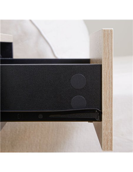 HOMCOM Floating Bedside Table Set of 2, Wall Mounted Bedside Cabinet with Drawer and Open Shelf, Modern Nightstand for Bedroom,  - pic 173471 | FastDaddyshop