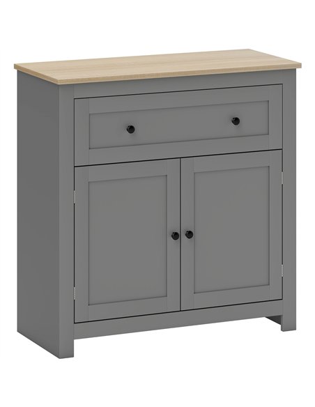 HOMCOM Sideboard Storage Cabinet, Morden Kitchen Cupboard with Adjustable Shelf, Drawer and Double Doors, Sideboard for Living R - pic 173652 | FastDaddyshop