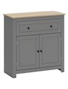 HOMCOM Sideboard Storage Cabinet, Morden Kitchen Cupboard with Adjustable Shelf, Drawer and Double Doors, Sideboard for Living R