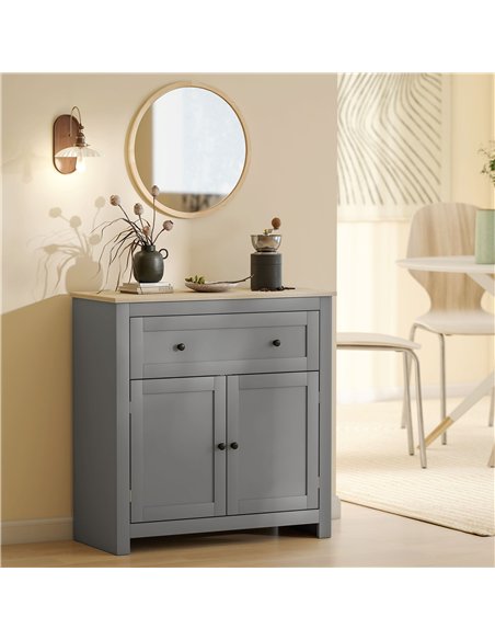 HOMCOM Sideboard Storage Cabinet, Morden Kitchen Cupboard with Adjustable Shelf, Drawer and Double Doors, Sideboard for Living R - pic 173660 | FastDaddyshop