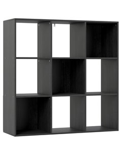 HOMCOM Nine-Cube Storage Shelf - Black