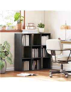 HOMCOM Nine-Cube Storage Shelf - Black 2