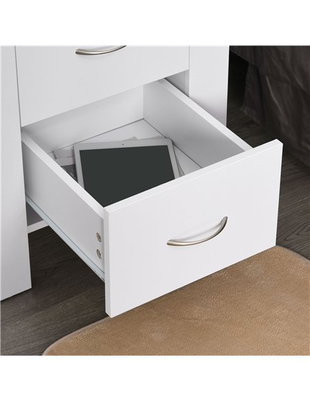 HOMCOM Bedside Table Set of 2 with 2 Drawers, Nightstands with Handles and Elevated Base, Side Tables for Bedroom, Living Room,  - pic 173758 | FastDaddyshop