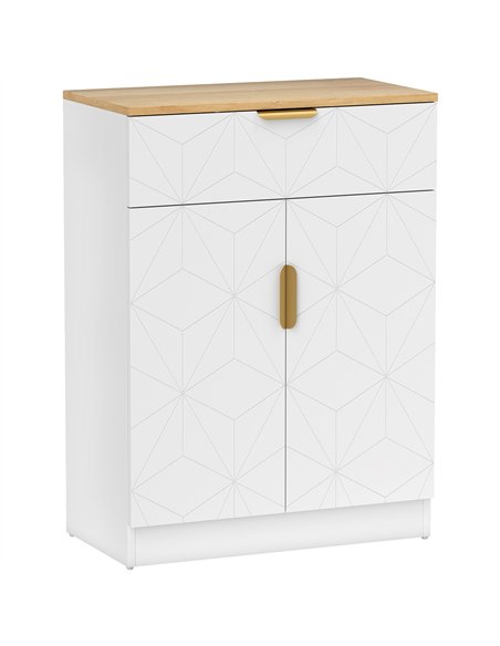 HOMCOM Sideboard Storage Cabinet, Modern Storage Cupboard with Drawer and Adjustable Shelf for Living Room, Kitchen, Dining Room - pic 173859 | FastDaddyshop