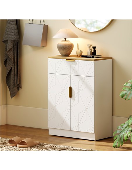 HOMCOM Sideboard Storage Cabinet, Modern Storage Cupboard with Drawer and Adjustable Shelf for Living Room, Kitchen, Dining Room - pic 173866 | FastDaddyshop