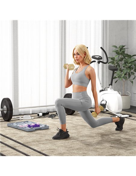 SPORTNOW 9kg Hex Dumbbells Set of 6, Hand Weights with Carry Case for Home Gym Strength Training, 2 x 1kg, 2 x 1.5kg, 2 x 2kg - pic 173923 | FastDaddyshop