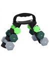 SPORTNOW Dumbbells Set with Storage Rack, 2 x 1kg, 2 x 2kg, 2 x 3kg, Green