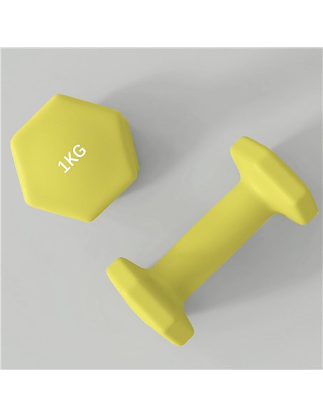 SPORTNOW 2 x 1kg, 2 x 1.5kg and 2 x 2kg Hexagonal Dumbbells Weights Set with Non-Slip Grip for Home Gym Workout - pic 173993 | FastDaddyshop