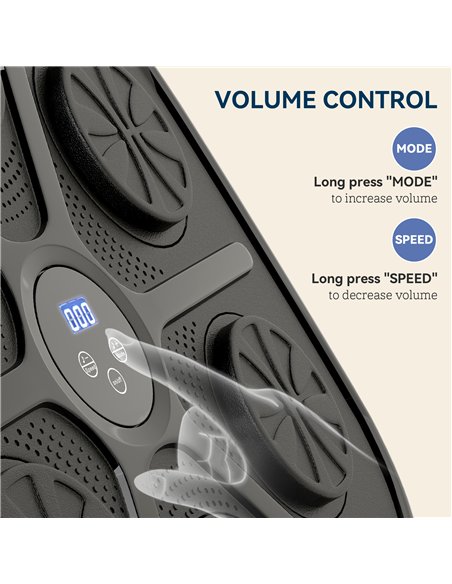 SPORTNOW Music Boxing Machine, Smart Bluetooth Boxing Machine Wall Mounted with 9 Speeds & Modes, LED Lights and Gloves, Punchin - pic 174000 | FastDaddyshop
