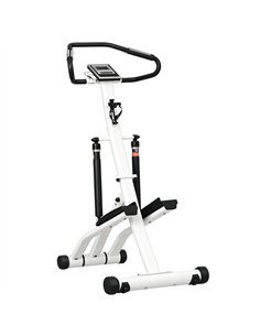 SPORTNOW Stepper Machine for Home, Foldable Stair Stepper with 12-Level Hydraulic Resistance, Stair Climber with LCD Monitor, He