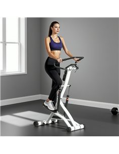 SPORTNOW Stepper Machine for Home, Foldable Stair Stepper with 12-Level Hydraulic Resistance, Stair Climber with LCD Monitor, He 2
