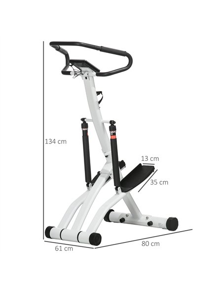 SPORTNOW Stepper Machine for Home, Foldable Stair Stepper with 12-Level Hydraulic Resistance, Stair Climber with LCD Monitor, He - pic 174014 | FastDaddyshop