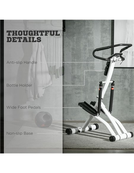 SPORTNOW Stepper Machine for Home, Foldable Stair Stepper with 12-Level Hydraulic Resistance, Stair Climber with LCD Monitor, He - pic 174018 | FastDaddyshop