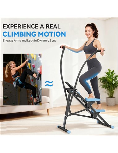 SPORTNOW Stair Stepper for Home Gym Exercise, Vertical Climber Machine with LCD Monitor & Adjustable Pedals for Workout