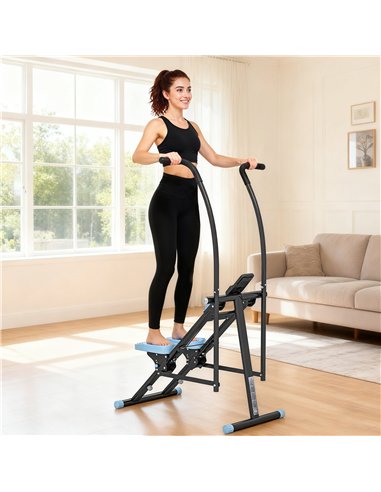 SPORTNOW Stair Stepper for Home Gym Exercise, Vertical Climber Machine with LCD Monitor & Adjustable Pedals for Workout
