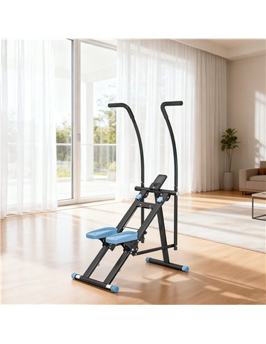 SPORTNOW Stair Stepper for Home Gym Exercise, Vertical Climber Machine with LCD Monitor & Adjustable Pedals for Workout