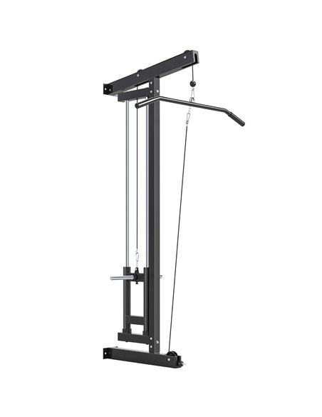 SPORTNOW Wall Mounted Lat Pull Down Machine, Crossover Cable Machine with High & Low Pulleys for Home Gym Full Body Workout - pic 174048 | FastDaddyshop