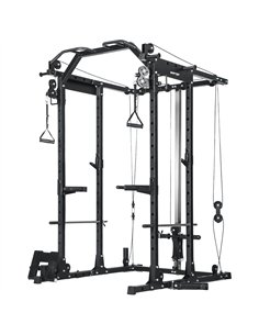 SPORTNOW Cable Crossover Machine, with Lat-Pull Down System