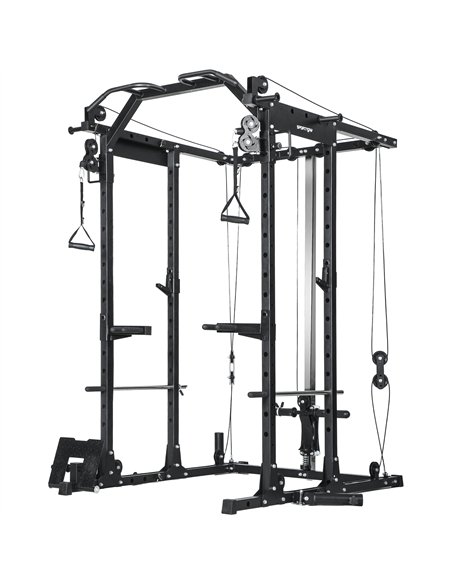 SPORTNOW Cable Crossover Machine, with Lat-Pull Down System - pic 174057 | FastDaddyshop