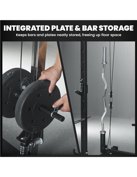 SPORTNOW Cable Crossover Machine, with Lat-Pull Down System - pic 174064 | FastDaddyshop