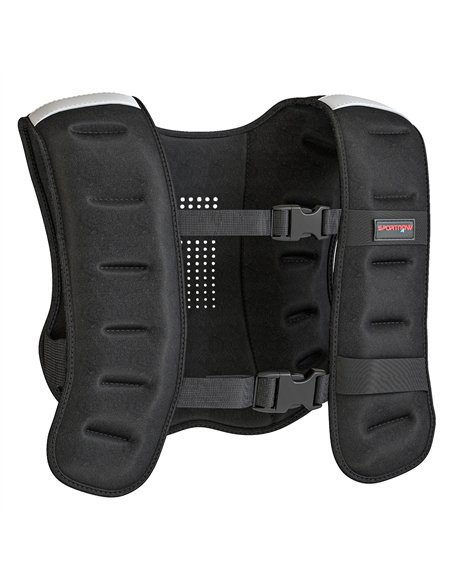SPORTNOW Weighted Vest, 8 kg Weight Vest with Adjustable Straps, Reflective Strips, Black - pic 174084 | FastDaddyshop