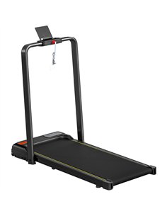 SPORTNOW Folding Walking Treadmill, Under Desk Walking Pad with Incline, Black