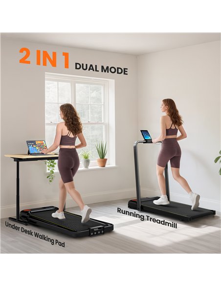 SPORTNOW Folding Walking Treadmill, Under Desk Walking Pad with Incline, Black - pic 174106 | FastDaddyshop