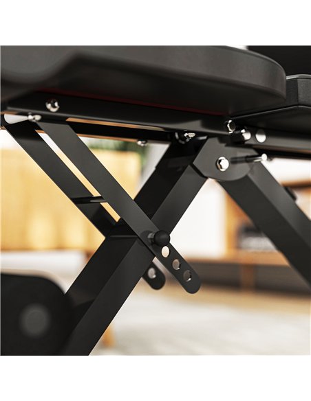 SPORTNOW Foldable Weight Bench, Adjustable Incline Flat Bench Press with 6-Level Backrest, 4-Level Seat, Leg Extension for Home  - pic 174118 | FastDaddyshop