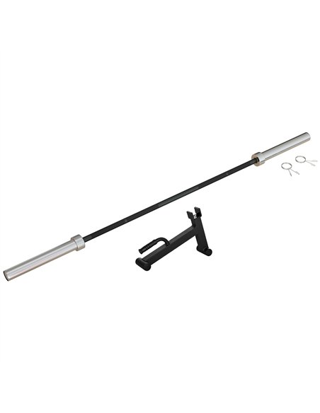 SPORTNOW 210cm Barbell Set, Barbell Bar for 5cm Weight Plates for Loading 200kg Weight Plates, for Home Gym Weight Training - pic 174147 | FastDaddyshop