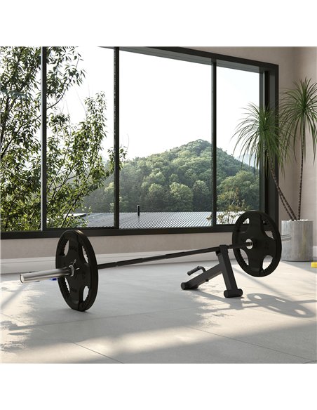SPORTNOW 210cm Barbell Set, Barbell Bar for 5cm Weight Plates for Loading 200kg Weight Plates, for Home Gym Weight Training - pic 174148 | FastDaddyshop