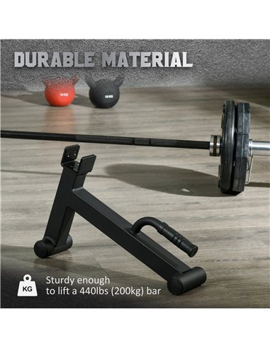 SPORTNOW 210cm Barbell Set, Barbell Bar for 5cm Weight Plates for Loading 200kg Weight Plates, for Home Gym Weight Training
