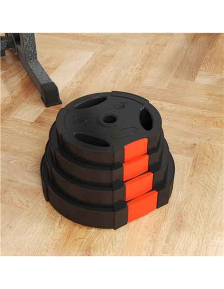 SPORTNOW Weight Plates Set, with Two 5kg and Two 2.5kg weights, Black - pic 174173 | FastDaddyshop