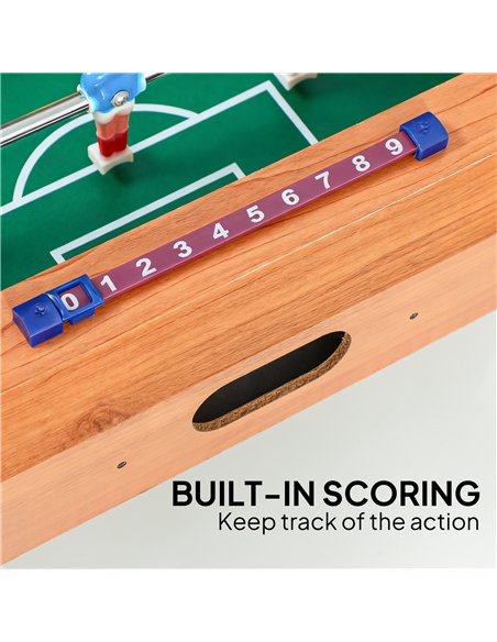 SPORTNOW 20 in Table-top Football Table with Stainless Steel Rods, Compact Foosball Table for Kids and Adults, All-Inclusive Foo - pic 174196 | FastDaddyshop