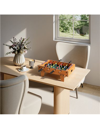 SPORTNOW 20 in Table-top Football Table with Stainless Steel Rods, Compact Foosball Table for Kids and Adults, All-Inclusive Foo