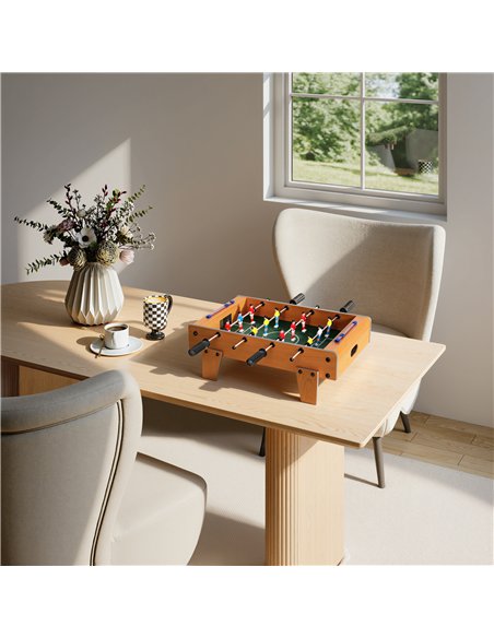 SPORTNOW 20 in Table-top Football Table with Stainless Steel Rods, Compact Foosball Table for Kids and Adults, All-Inclusive Foo - pic 174200 | FastDaddyshop