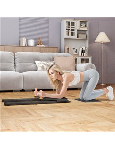SPORTNOW Push Up Board Set of 2, Portable Press Up Board with Dual Glide Rails, Knee Pad, Pushup Stand Pilates Reformer Machine  2