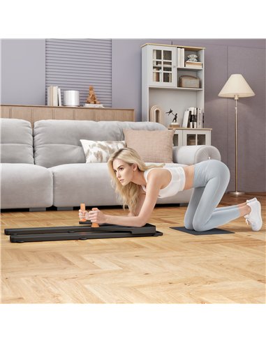 SPORTNOW Push Up Board Set of 2, Portable Press Up Board with Dual Glide Rails, Knee Pad, Pushup Stand Pilates Reformer Machine 
