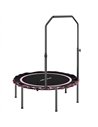 SPORTNOW 40" Foldable Fitness Trampoline Rebounder with Handle, Pink