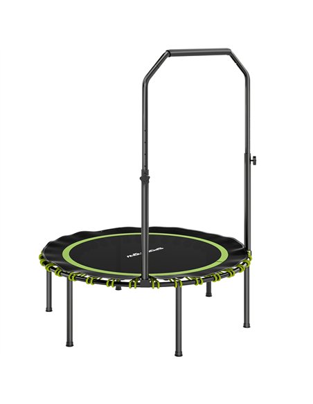 SPORTNOW 40" Foldable Fitness Trampoline Rebounder with Handle, Green - pic 174237 | FastDaddyshop