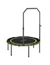 SPORTNOW 40" Foldable Fitness Trampoline Rebounder with Handle, Green